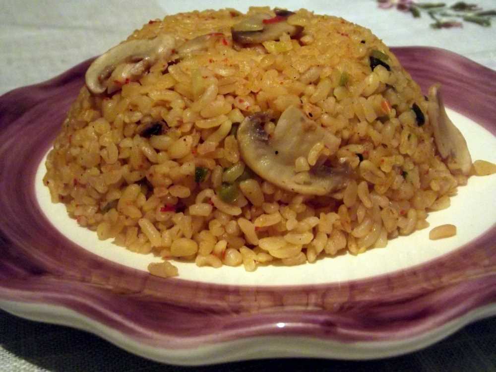 Mantarlı Bulgur Pilavı - Aksaray